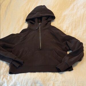 Lululemon Scuba Half-Zip Hoodie Chocolate XS/S